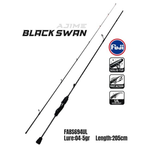 Fujin Ajime Black Swan 205cm 04-5gr Aji Lrf Kamışı