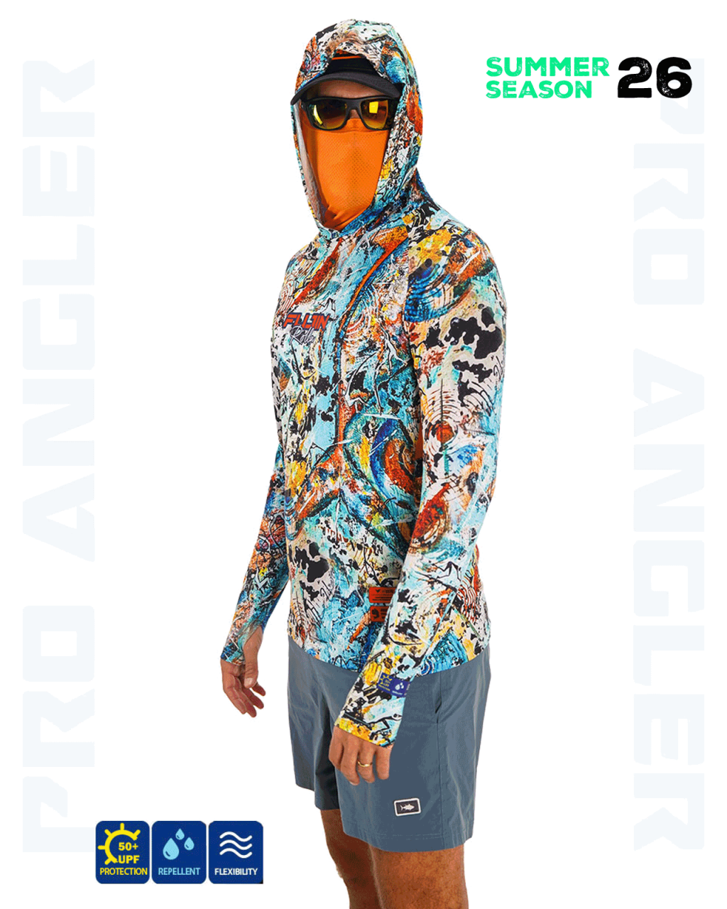 Fujin Rolla S26 Buff Hoodie Makai Orange 