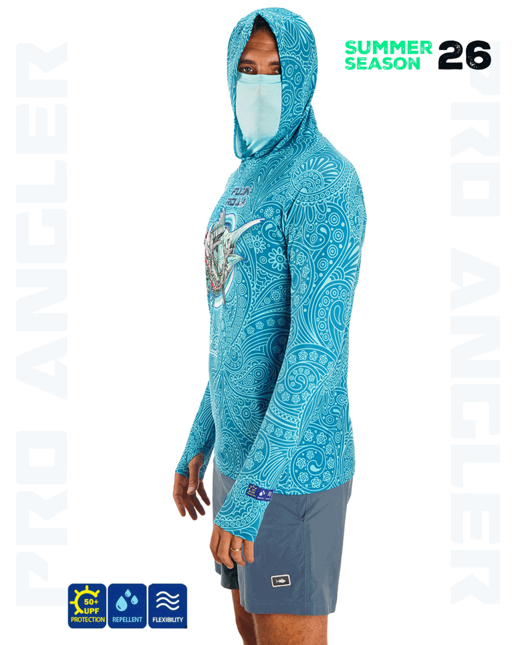 Fujin Rolla S26 Buff&Hoodie Swordfish Mint 