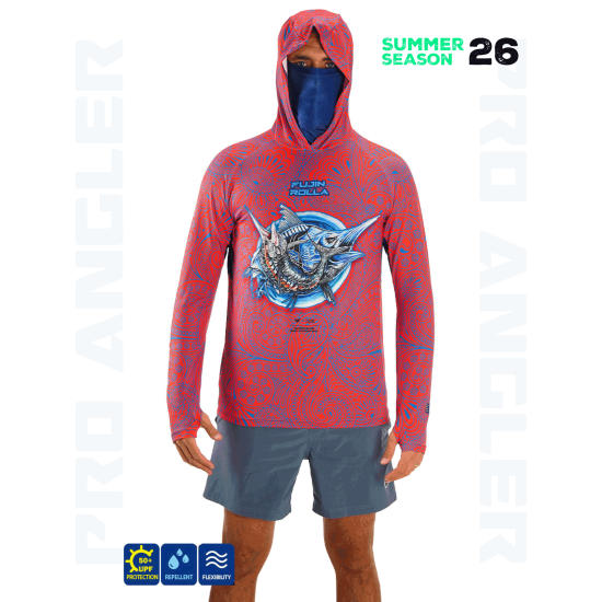 Fujin Rolla S26 Buff Hoodie Swordfish Red Fujin Rolla S26 Buff Hoodie Swordfish Red