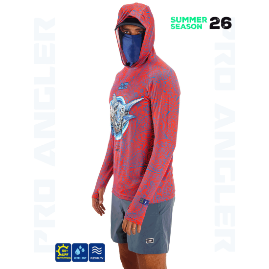 Fujin Rolla S26 Buff Hoodie Swordfish Red Fujin Rolla S26 Buff Hoodie Swordfish Red