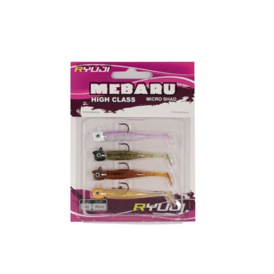 Ryuji Mebaru Micro Shad 6.5 cm 3.8 gr Naturel Mix Silikon Yem