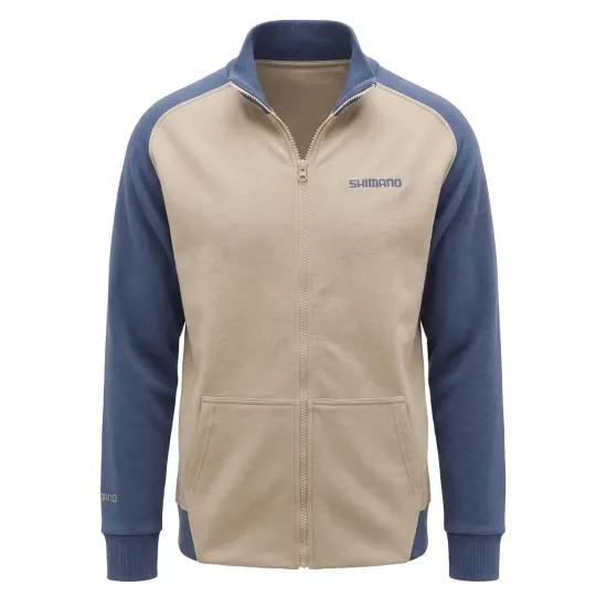 Shimano Zipper Sweatshirt (Beigo/Indigo)